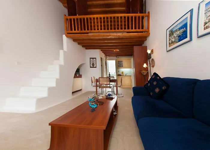 Apartmán Mykonian Style Pool House 1 W Night Security Guard