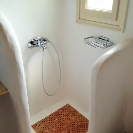 Mykonian Style Pool House 1 W Night Security Guard Lägenhet *